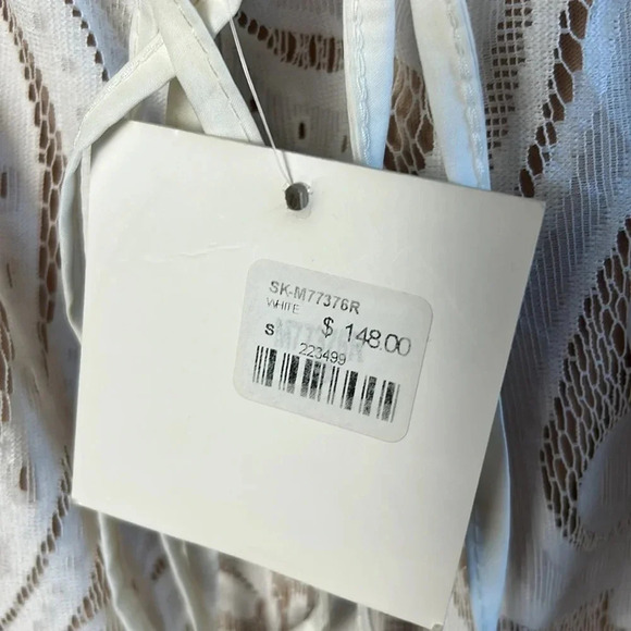 Anthropologie White Strapless Dress - Picture 10 of 16